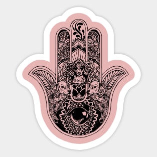 Hamsa Hand Dachsund Sticker